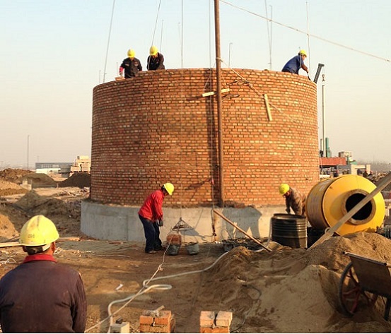 砖砌烟囱公司 砖烟囱新建施工实施步骤